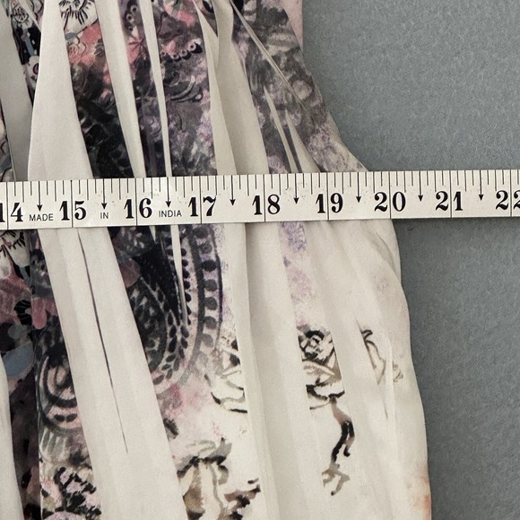 Cato Womens Top Plus 20W Ivory Pink Sublimation Flowy Peasant‎ Fairy Grunge Y2K - Picture 10 of 16